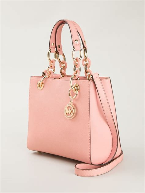 michael kors light pin k purses|Michael Kors small pink purse.